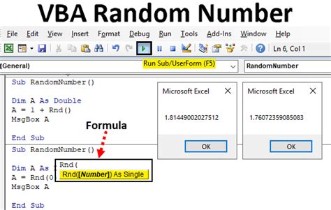 You can do it with. . Visual basic random number between 1 and 100